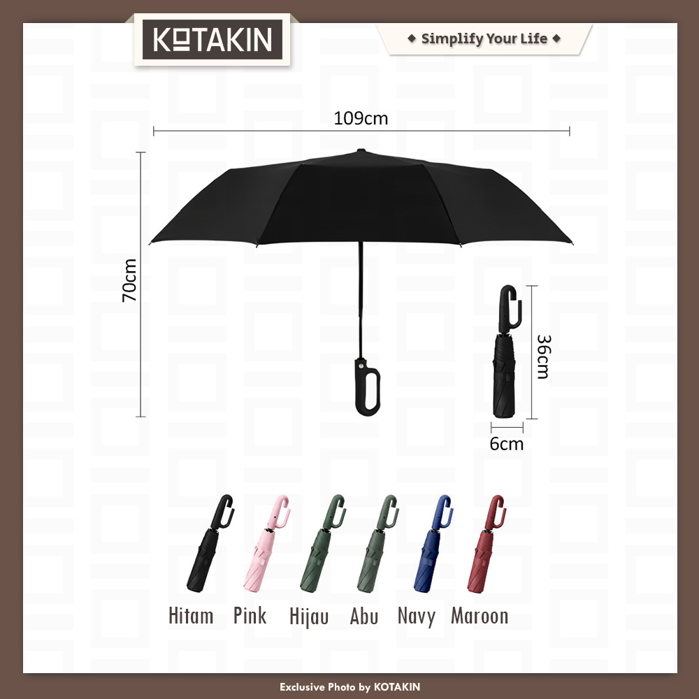 Payung Lipat Otomatis Anti UV Premium